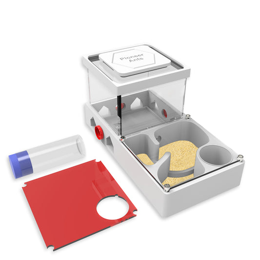 Pioneer Ants Ant Farm – 3D Printed &amp; Acrylic Ant Habitat with Expansion Ports, Water Tower &amp; Sand Nest | Indoor Ant Colony Starter Kit for Beginners &amp; Advanced Keepers (No Ants Included)