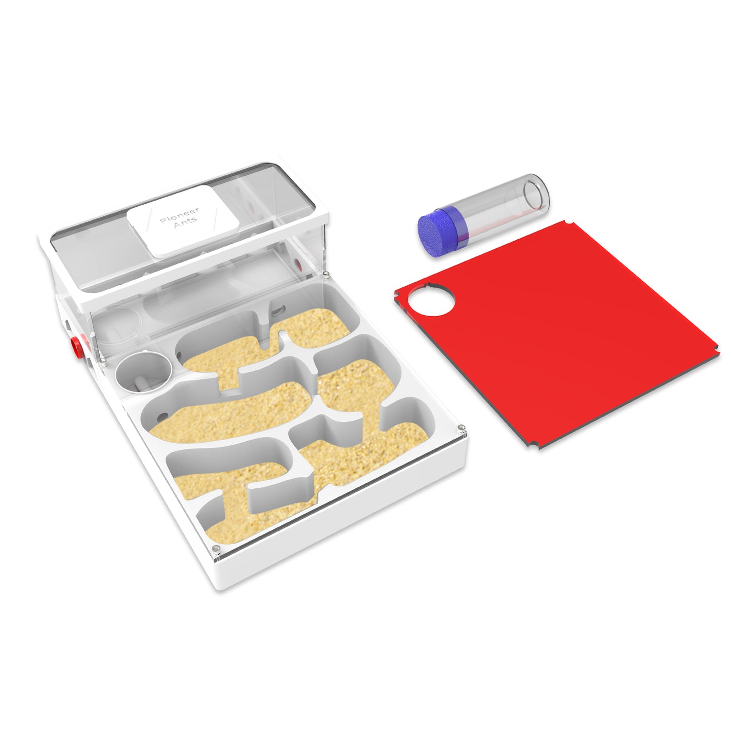 Pioneer Ants Ant Farm – 3D Printed &amp; Acrylic Ant Habitat with Expansion Ports, Water Tower &amp; Sand Nest | Indoor Ant Colony Starter Kit for Beginners &amp; Advanced Keepers (No Ants Included)